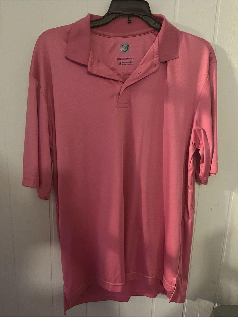 Men's Short-Sleeve Polo Shirt in Pink - Picture 3 of 3